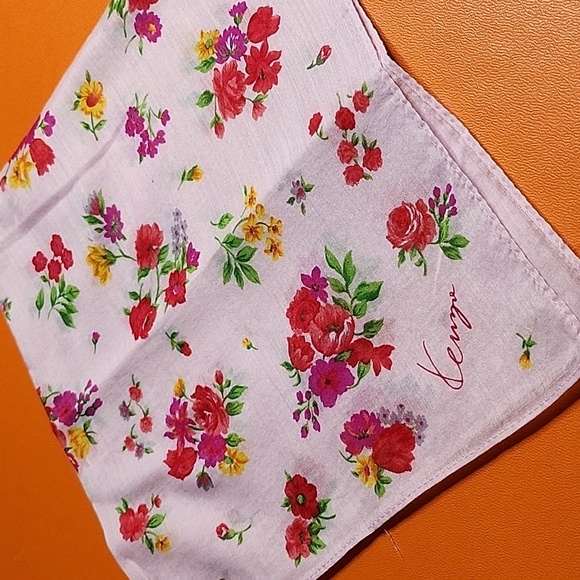 Kenzo Handkerchief 2 pcs Cotton Authentic not use - Picture 5 of 8